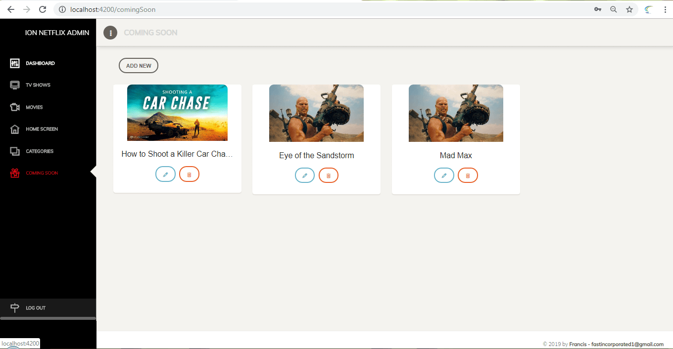 Video streaming app iOS, Android and Windows Backend